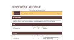 Desktop Screenshot of beresnik.pl